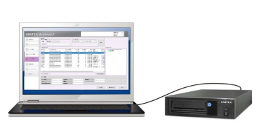 高速USB接続 LTOテープ装置 30TB 保守契約1年